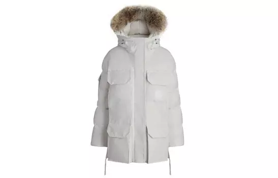 Женский пуховик Canada Goose, Бежевый/Серый