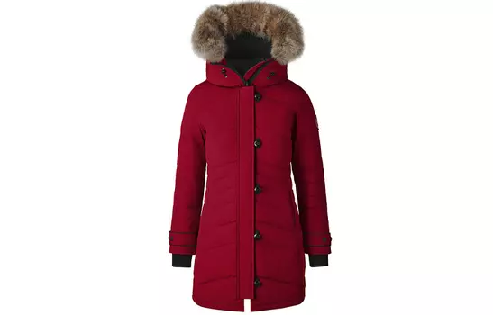 Женский пуховик Canada Goose, красный