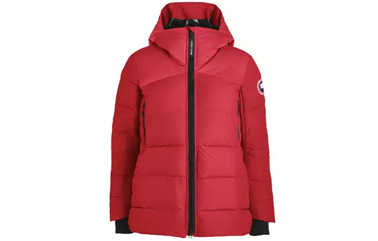 Женский пуховик Canada Goose, красный