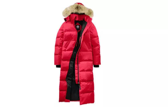 Женский пуховик Canada Goose, красный