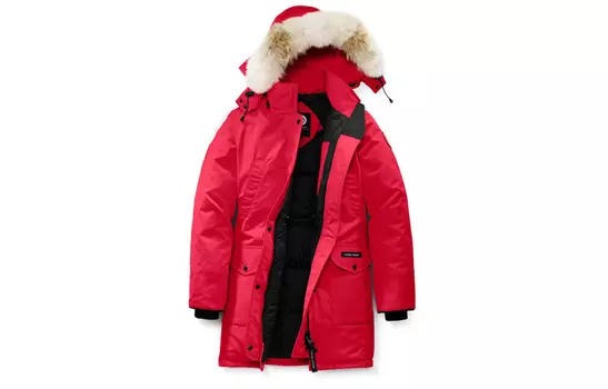 Женский пуховик Canada Goose, красный