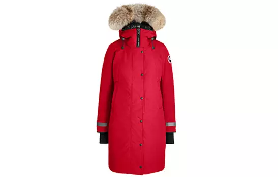 Женский пуховик Canada Goose, красный