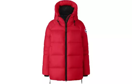 Женский пуховик Canada Goose, красный