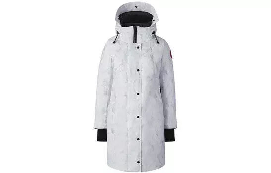 Женский пуховик Canada Goose, Ледник тает белым