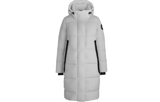 Женский пуховик Canada Goose, серебристо-серый