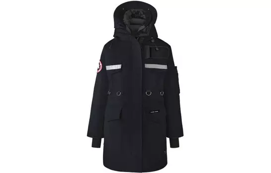 Женский пуховик Canada Goose, темно-синий