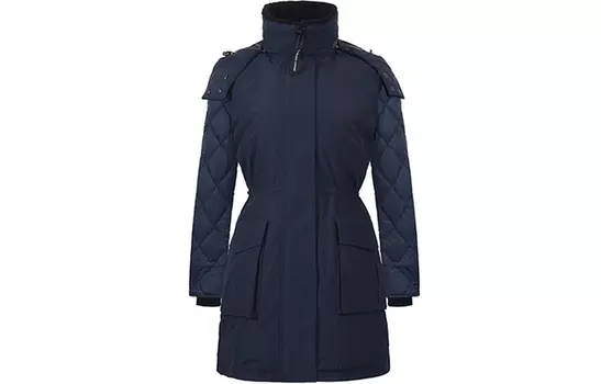 Женский пуховик Canada Goose, темно-синий