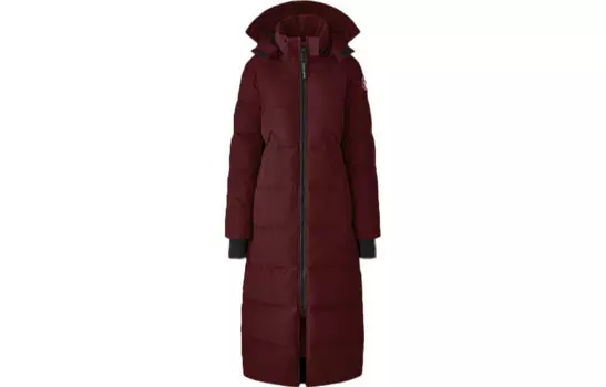 Женский пуховик Canada Goose, winered