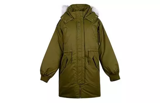 Женский пуховик Converse, цвет Army Green