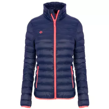 Женский пуховик Izas, цвет navy blue/fluo ultra pink