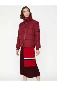 Женский пуховик Koton, бордовый