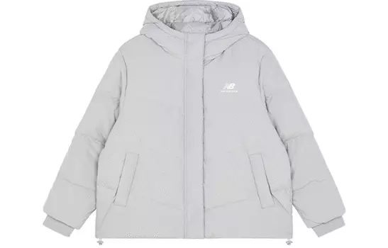 Женский пуховик New Balance, Светло-серый