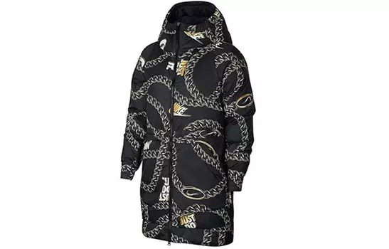 Пуховик двусторонний Nike Down, черный