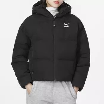 Женский пуховик Puma, черный (размер М)