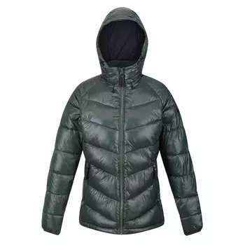 Женский пуховик Regatta, цвет dark green/dark grey