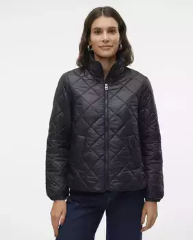 Женский пуховик с карманами Vero Moda, черный