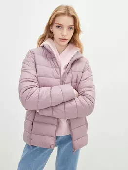 Женский пуховик с воротником-стойкой, прямой, с длинным рукавом и карманом LCWAIKIKI Classic