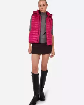 Женский пуховик со съемным капюшоном Henry Arroway, цвет Fucsia
