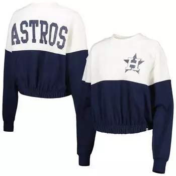 Женский пуловер '47 Houston Astros Take Two Bonita белого/темно-синего цвета