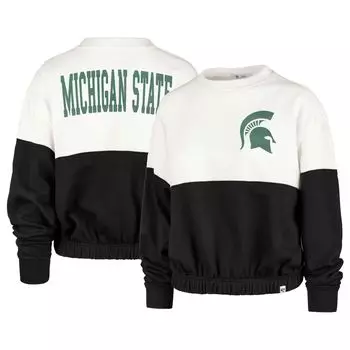 Женский пуловер '47 White Michigan State Spartans Take Two Bonita