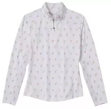 Женский пуловер для гольфа с молнией 1/4 Walter Hagen Performance 11 UV Suncover