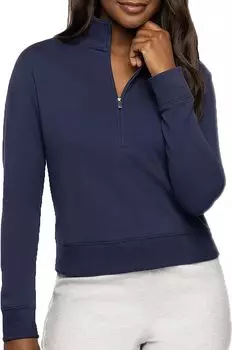 Женский пуловер для гольфа TravisMathew с длинными рукавами и молнией 1/2