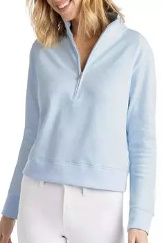 Женский пуловер для гольфа TravisMathew с длинными рукавами и молнией 1/2