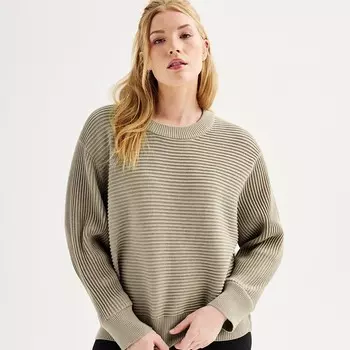 Женский пуловер FLX с османской строчкой, цвет Fauna