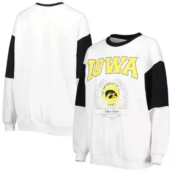 Женский пуловер Gameday Couture White Iowa Hawkeyes It's A Vibe, пуловер «летучая мышь»