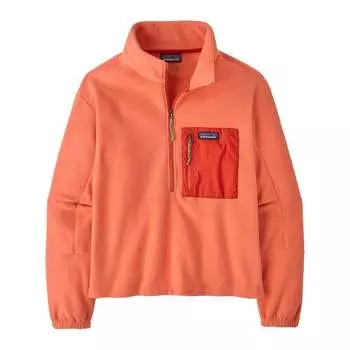 Женский пуловер Microdini на молнии 1/2 Patagonia, оранжевый