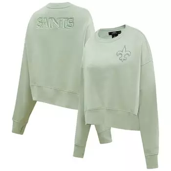 Женский пуловер нейтрального цвета Pro Standard Green New Orleans Saints