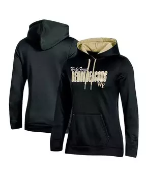Женский пуловер с капюшоном Black Wake Forest Demon Deacons Team Champion, черный