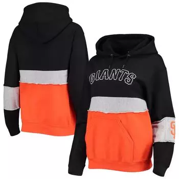 Женский пуловер с капюшоном черного цвета San Francisco Giants Refried Apparel