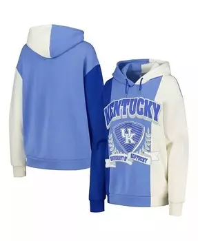 Женский пуловер с капюшоном и цветными блоками Royal Kentucky Wildcats Hall of Fame Gameday Couture, синий