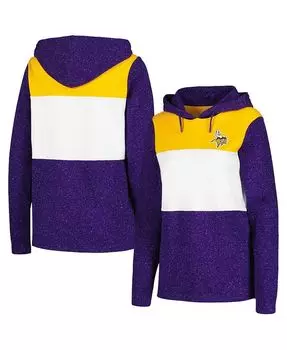 Женский пуловер с капюшоном Minnesota Vikings Wicket фиолетового цвета Antigua, фиолетовый