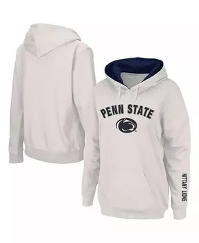 Женский пуловер с капюшоном Penn State Nittany Lions Arch и Logo 1 Colosseum, белый