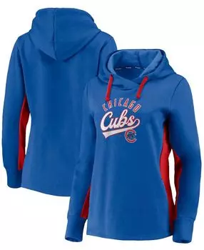Женский пуловер с капюшоном Royal, красный Chicago Cubs Game Ready Fanatics