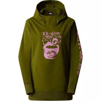 Женский пуловер с капюшоном Tekno The North Face, оливковый