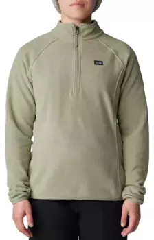Женский пуловер с молнией 1/4 Mountain Hardwear Microchill, цвет Mantis Green Heather