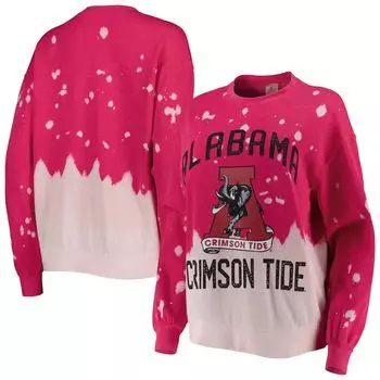 Женский пуловер с выцветшим рисунком Gameday Couture Crimson Alabama Crimson Tide Twice As Nice
