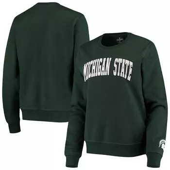 Женский пуловер-свитшот Colosseum Green Michigan State Spartans Campanile, цвет Msu Green