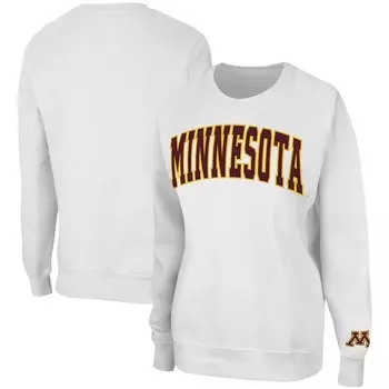 Женский пуловер-свитшот Colosseum White Minnesota Golden Gophers Campanile белого цвета, цвет Min White