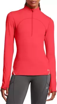 Женский пуловер Vanish на молнии 1/2 для холодной погоды Under Armour, цвет Racer Red/Reflective