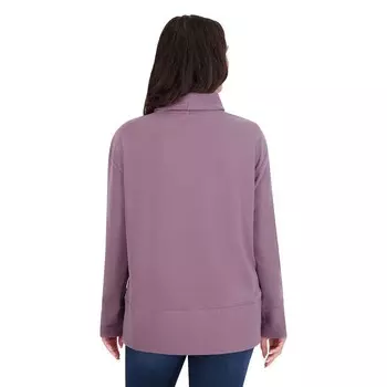 Женский пуловер витой вязки ZeroXposur Arles с воротником-хомутом, цвет Vintage Fig