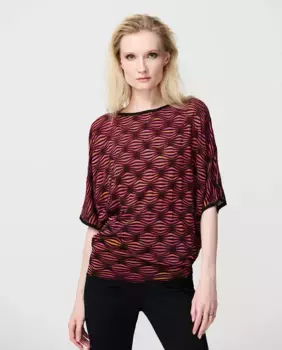 Женский разноцветный свитер с рукавами «летучая мышь» Escorpion, белый