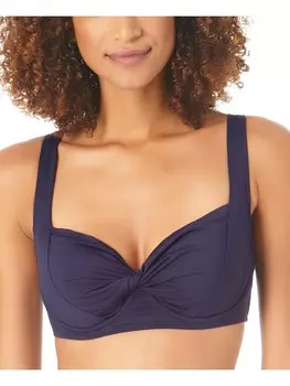 Женский регулируемый купальник бикини на косточках Anne Cole, темно-синий