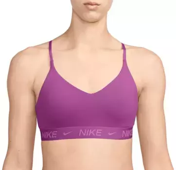 Женский регулируемый спортивный бюстгальтер с мягкой подкладкой Indy Light Support Nike, цвет Hot Fuschia