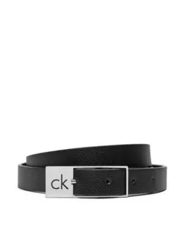 Женский ремень Calvin Klein Ck Cut Square Buckle 2.0_Caviar K60K612864, черный