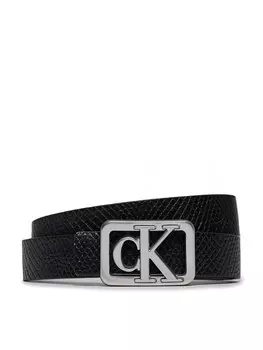 Женский ремень Calvin Klein Jeans Mono Plaque Rev Lthr Belt 25Mm K60K611487, черный