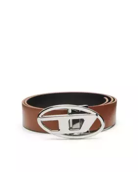 Женский ремень DIESEL с пряжкой с логотипом, коричневый